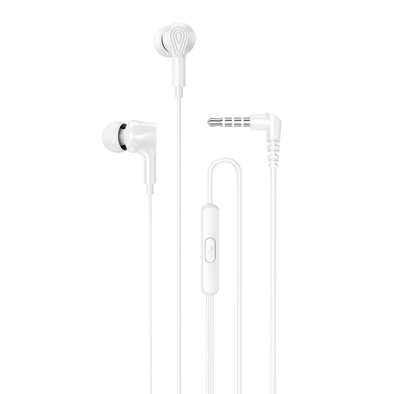 Audífonos In Ear Hoco M102 3.5mm Ingenious Blanco