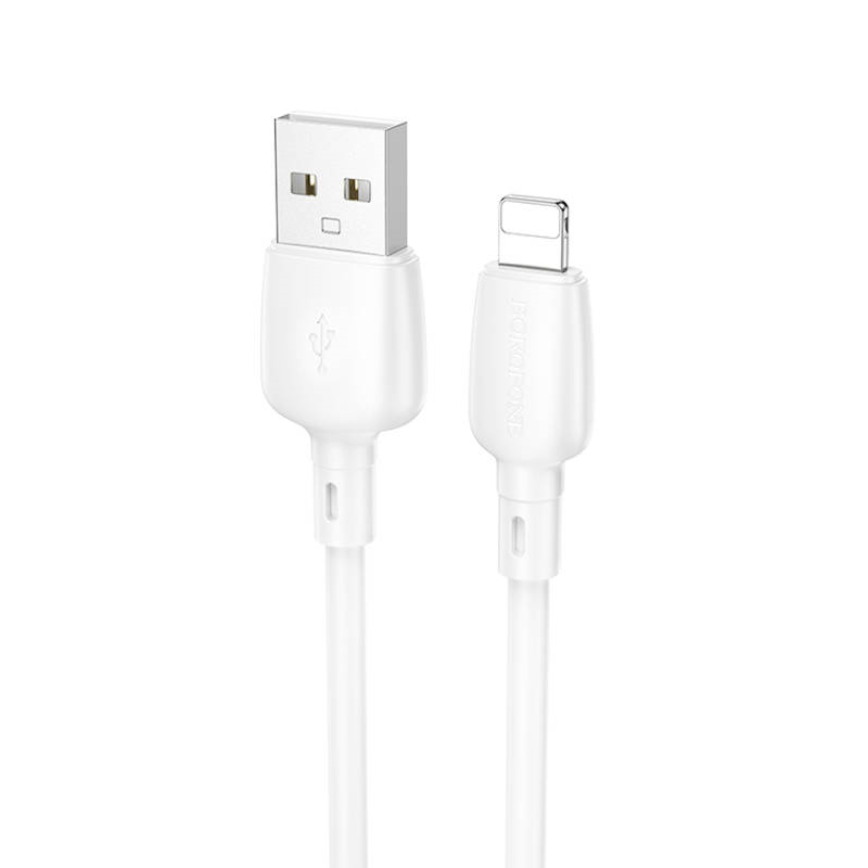 Cable Usb a Lightning 2.4a Borofone Bx93 1 Metro Blanco