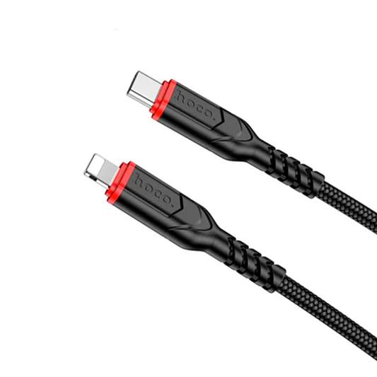 Cable Tipo C a Lightning Hoco X59 2 Metros Negro