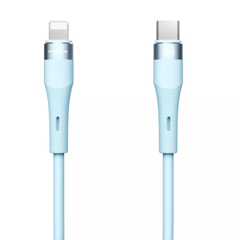 Cable Tipo C Para Lightning 1,2 Metros Nillkin Flowspeed 27w Azul