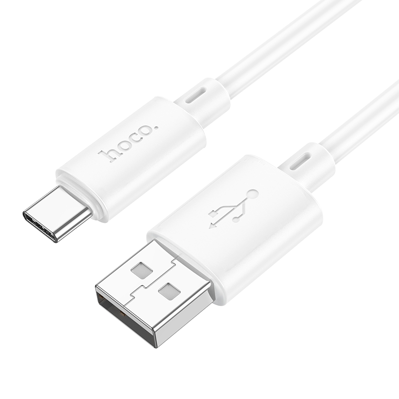 Cable Usb a Tipo C Hoco X88 Gratified 2 Metros Blanco
