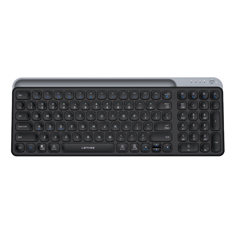 Teclado Dual Inalámbrico + Bluetooth Lenyes Wk106 Negro