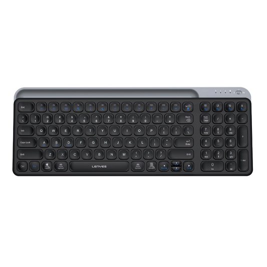 Teclado Dual Inalámbrico + Bluetooth Lenyes Wk106 Negro