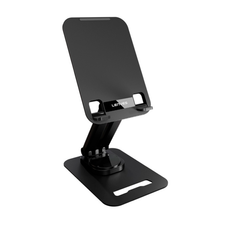 Soporte De Escritorio Para Smartphone Tablet Lenyes Cr139 Negro