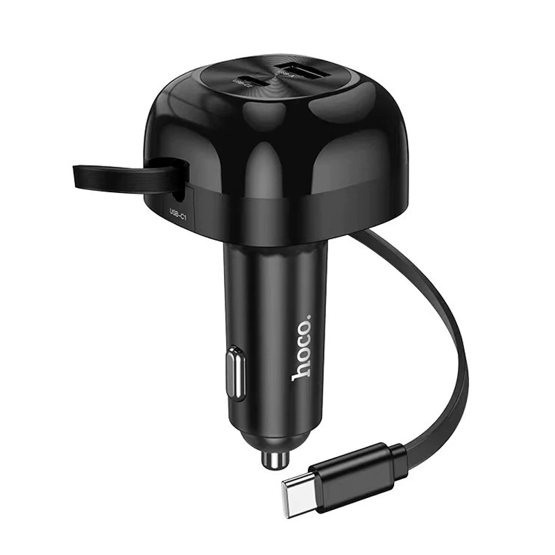 Cargador de Auto Hoco Nz15 60w Negro – imagen 2