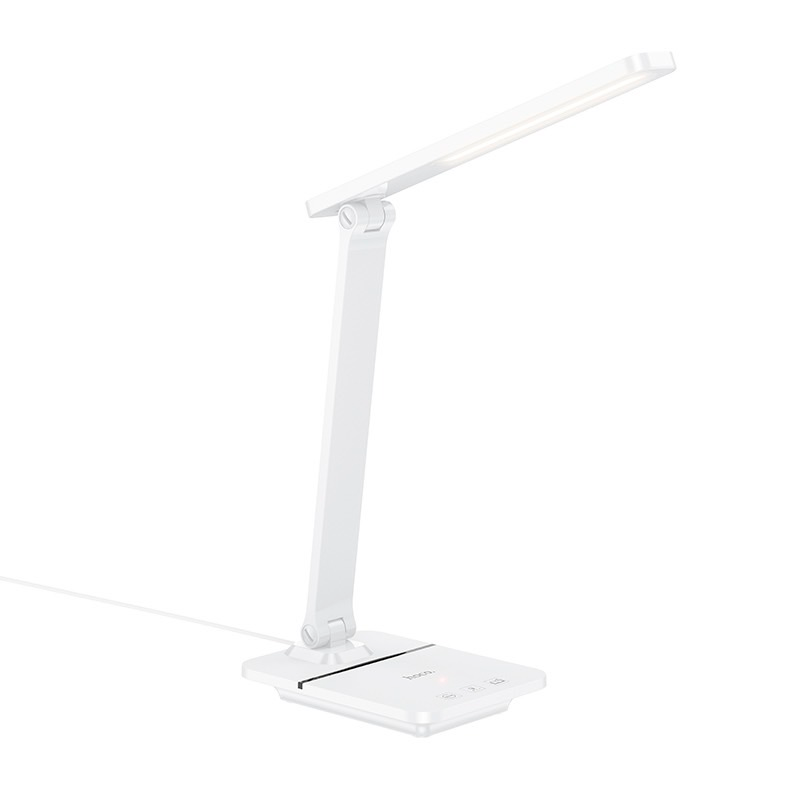 Lampara Escritorio Mesa Hoco Hx11 Plegable Blanco