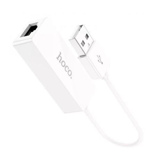 Adaptador Hoco Ua22 Usb a Rj45 Blanco