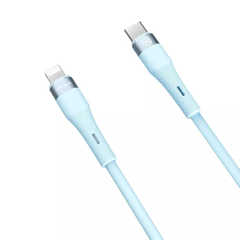 Cable Tipo C Para Lightning 1,2 Metros Nillkin Flowspeed 27w Azul – imagen 2