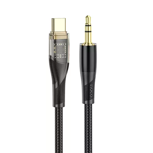 Cable Auxiliar a Tipo C Hoco Upa25 Discovery Negro