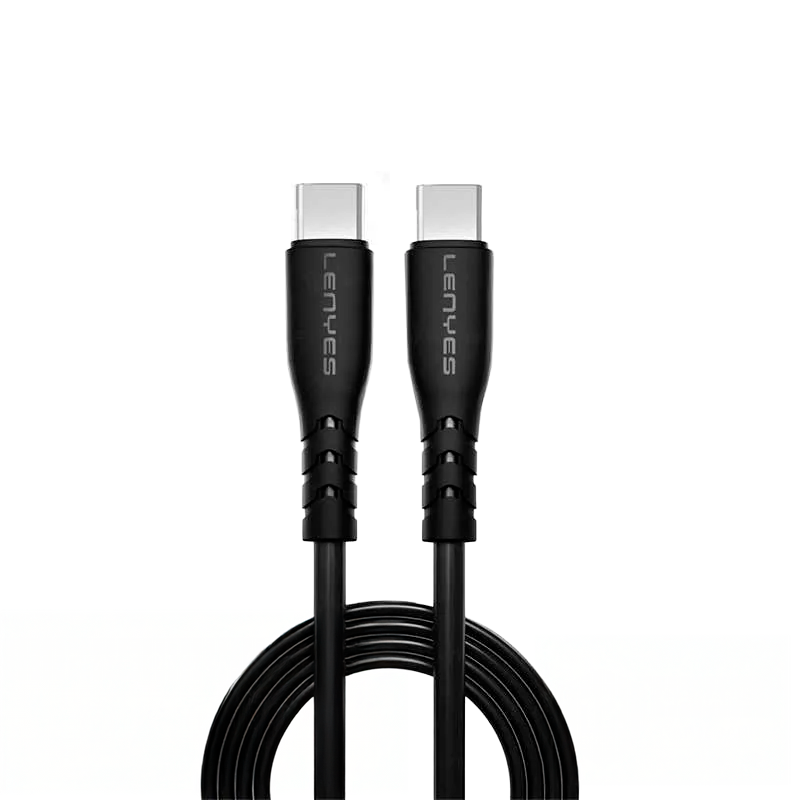 Cable Tipo C a Tipo C Lenyes Lc991 1 Metro Negro