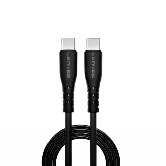 Cable Tipo C a Tipo C Lenyes Lc991 1 Metro Negro