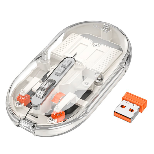 Mouse Hoco Wireless Gm35 General Dual 2.4g Blanco