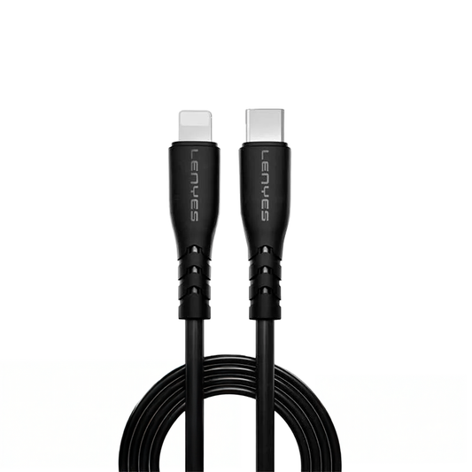 Cable Tipo C Para Lightning Lenyes Lc991 1 Metro Negro