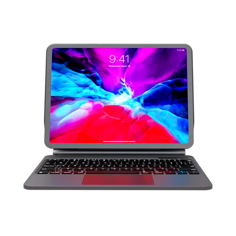 Carcasa Funda Con Teclado Inalambrico Para Ipad 11 2018 - 2022 Negro
