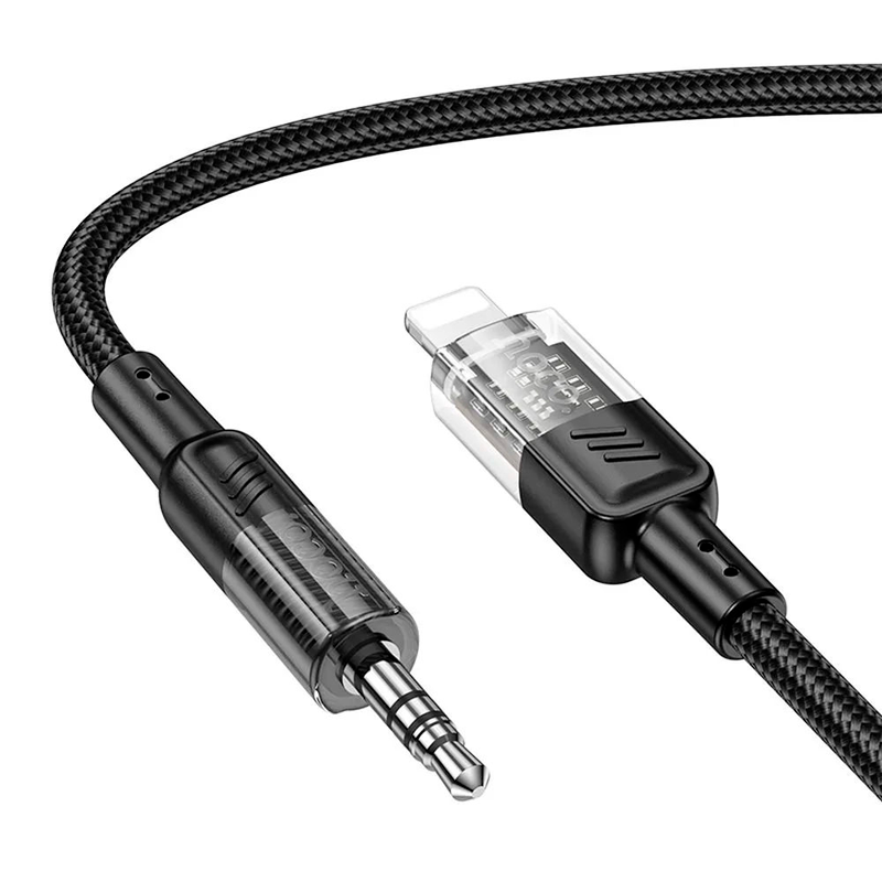 Cable Auxiliar a Lightning Hoco Upa27 Spirit Negro
