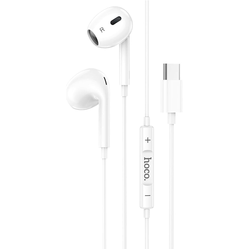 Audífonos In Ear Hoco M101 Max Crystal Tipo C Blanco