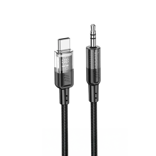 Cable Auxiliar a Tipo C Hoco Upa27 Spirit Negro