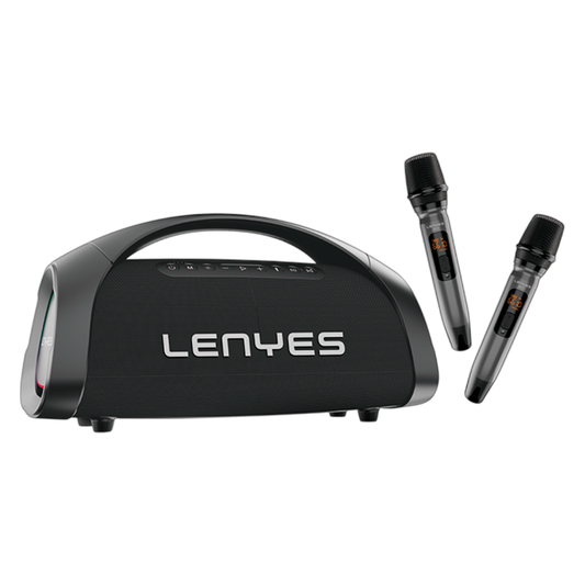 Parlante Bluetooth Lenyes S873 Party Boombox 400w + Microfonos Karaoke