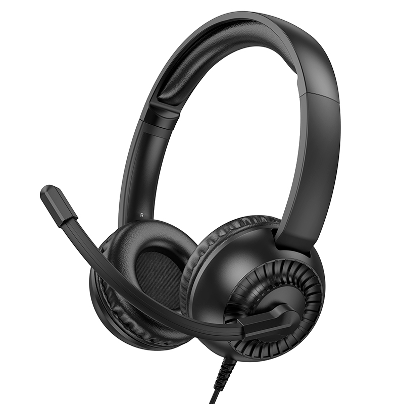 Audífonos Headset Oficina Teletrabajo Callcenter Hoco W112 Negro