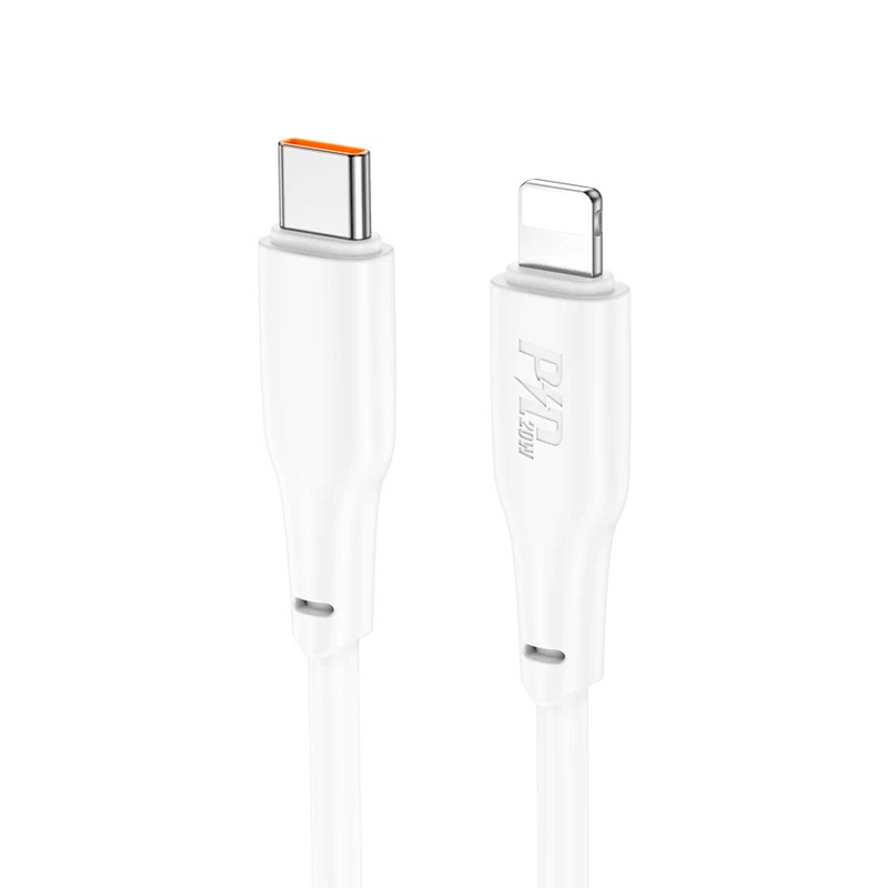 Cable Tipo C a Lightning 20w Hoco X93 2 Metros Blanco