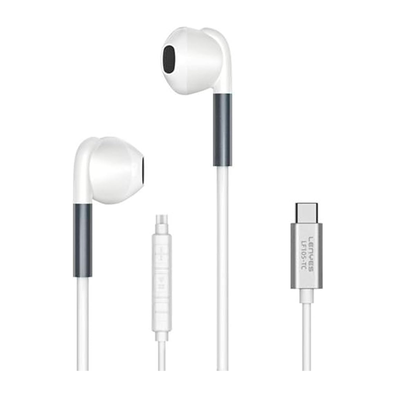 Audifonos In Ear Tipo C Lenyes Lf105 Blanco