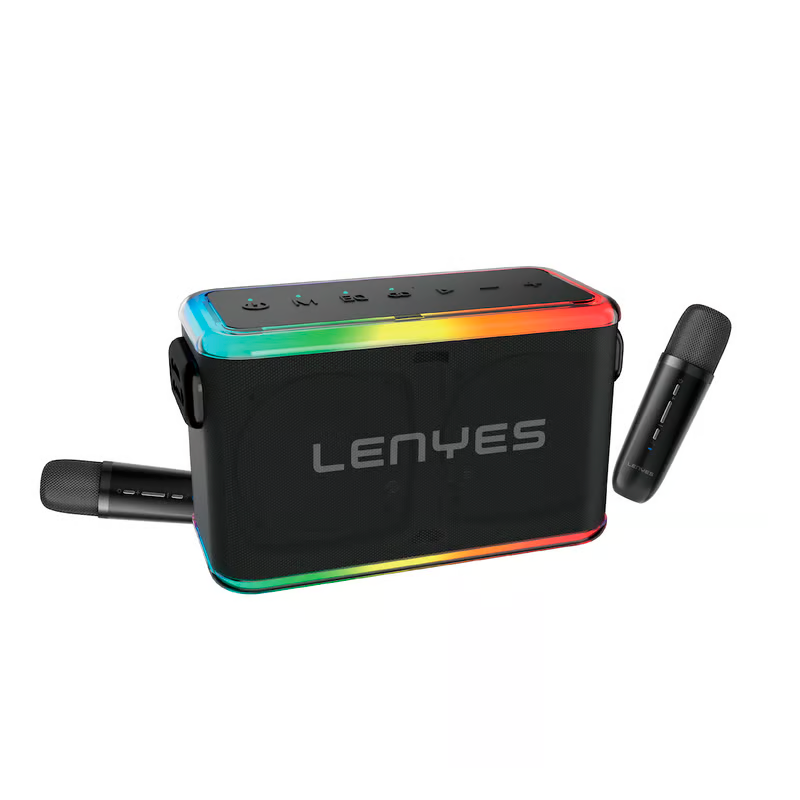 Parlante Bluetooth Lenyes S834 Karaoke 80w Negro
