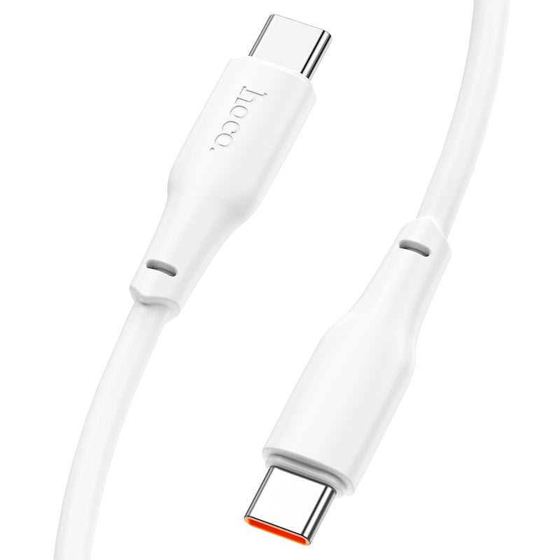 Cable Tipo C a Tipo C Hoco X93 Force 60w 2 Metro Blanco