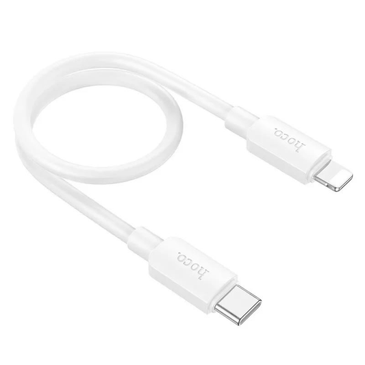 Cable Tipo C a Lightning 20w Hoco X96 25cm Blanco
