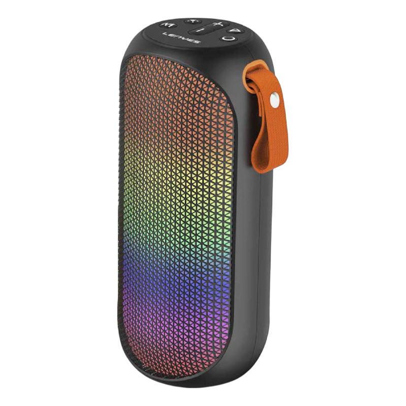 Parlante Bluetooth Lenyes S213 Colorfull Lights 10w Negro
