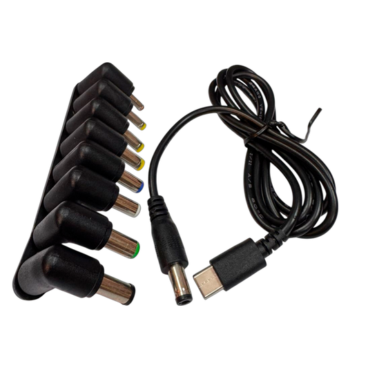 Cable Tipo C 8 en 1 Multifuncion Compatibilidad Universal Negro