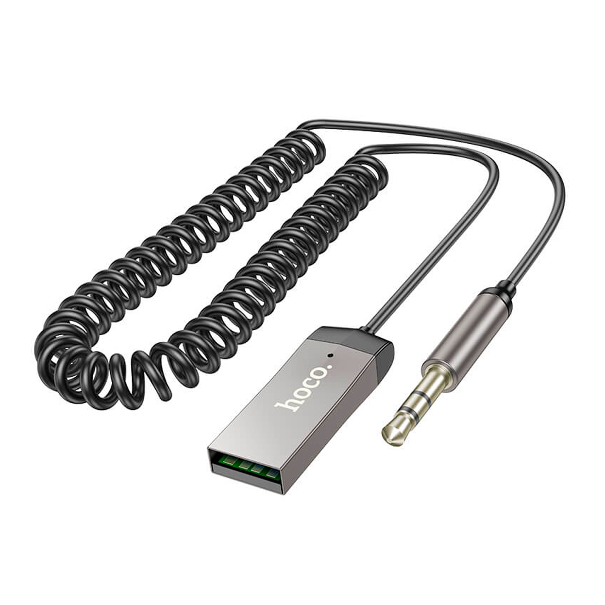 Receptor Inalambrico Bluetooth Hoco E78 Usb Jack 3.5mm Gris