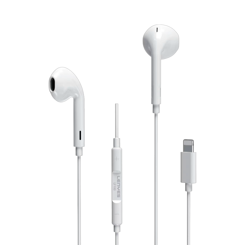 Audifonos In Ear Para Lightning Lenyes Lf100 Blanco