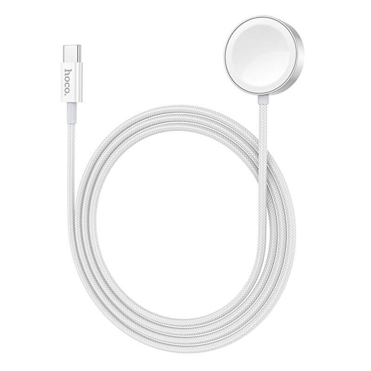 Cable Cargador Para Apple Watch y Samsung Hoco Cw59 Blanco