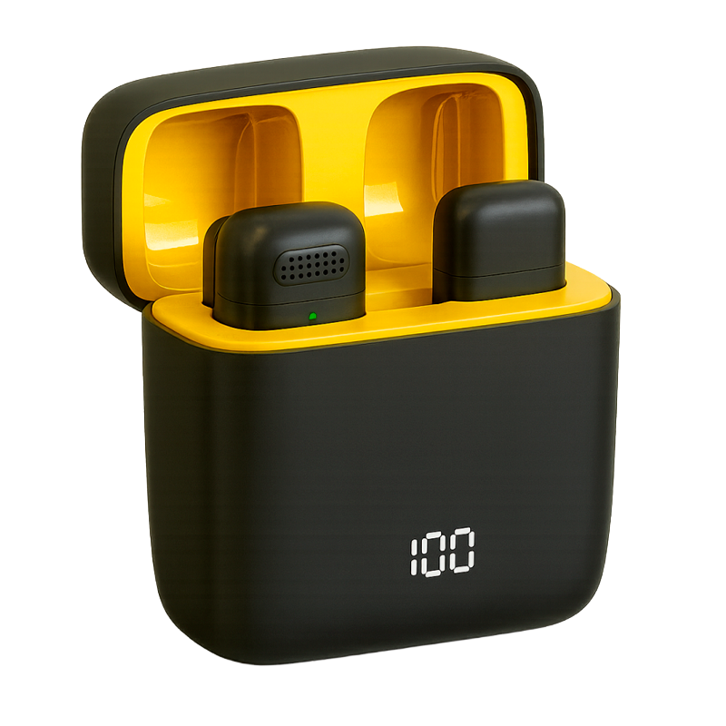 Kit Microfono Externo Motomo K6 Simple Tipo C Negro