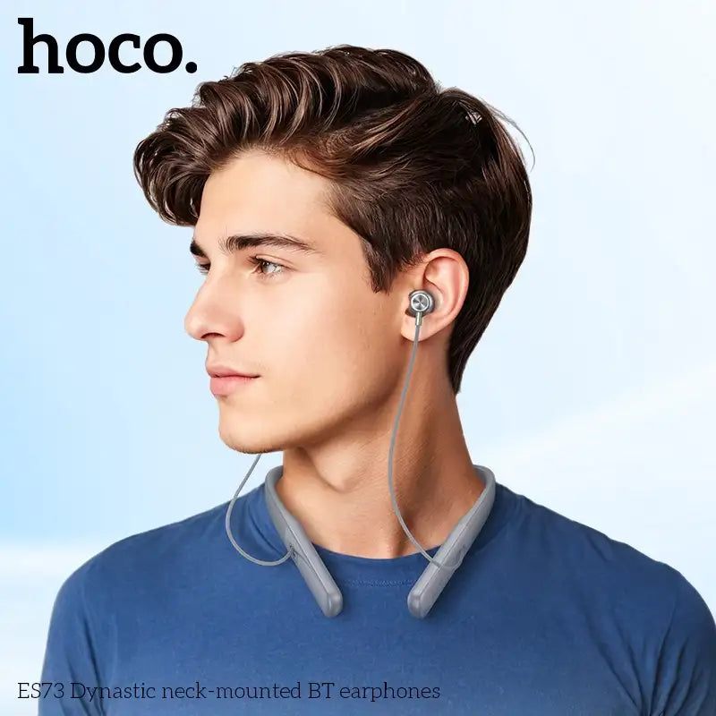 Audífonos In Ear Bluetooth Deportivo Hoco Es73 60h Azul – imagen 6