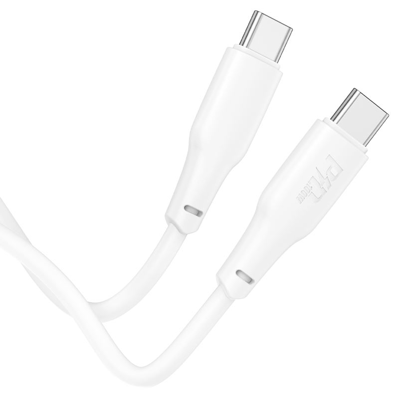 Cable Tipo C a Tipo C Hoco X93 Force 100w 1 Metro Blanco – imagen 2