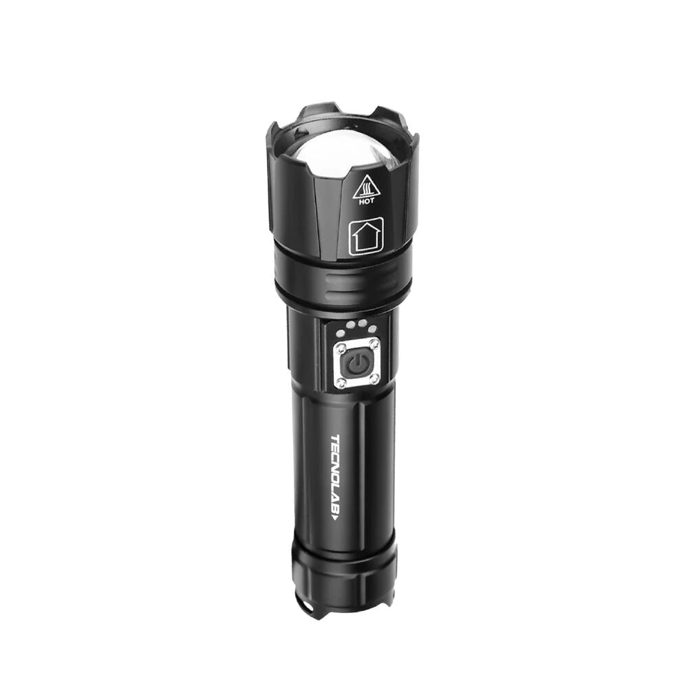 Linterna Tecnolab TL543 De Mano Neo 3000 Lumen Led Negro