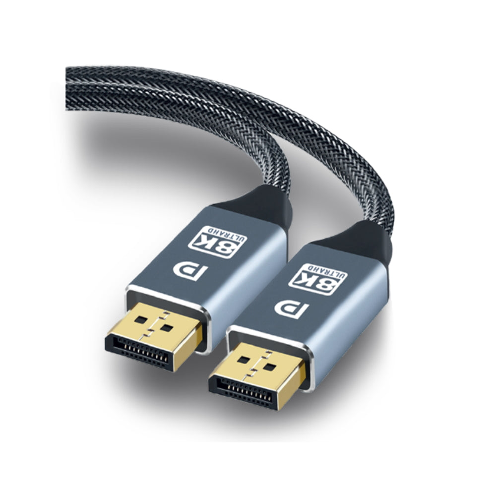 Cable Displayport a Displayport V1.4 1.8 Metros Birlink Negro
