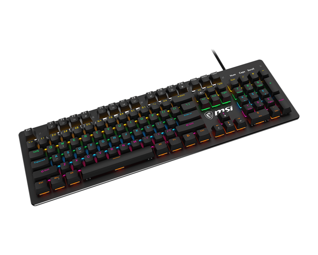Teclado Game Mecanico Msi Forge Gk300 Switch Blue Rgb Negro – imagen 4