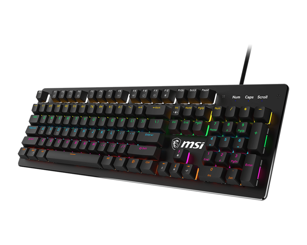 Teclado Game Mecanico Msi Forge Gk300 Switch Blue Rgb Negro – imagen 2