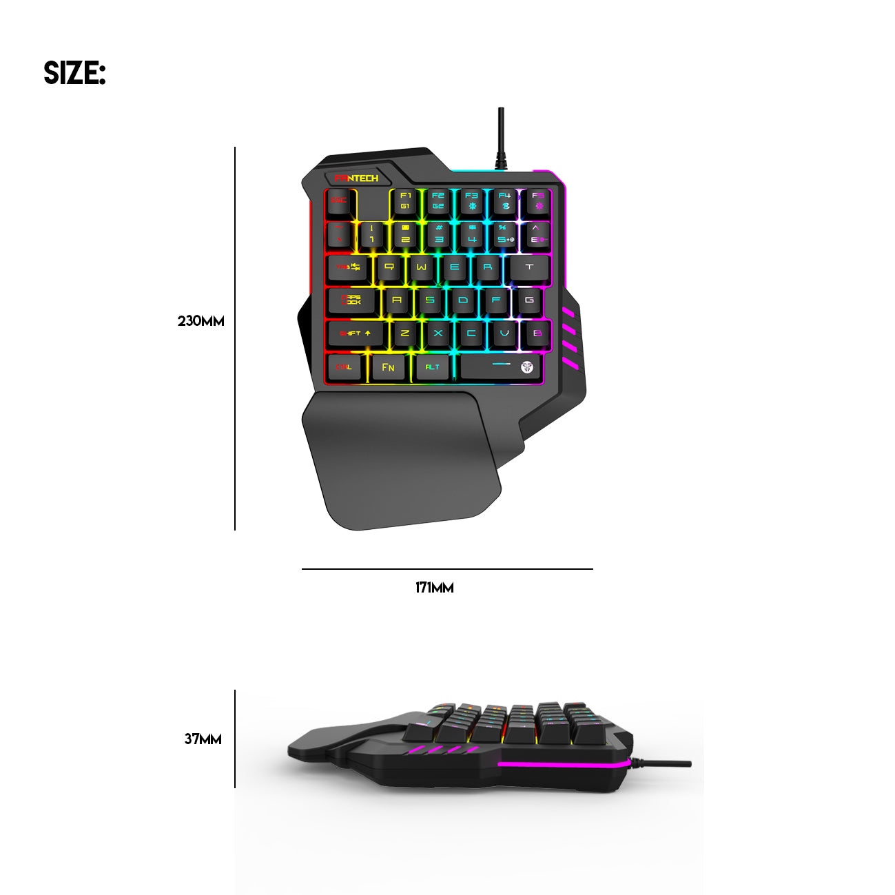 Teclado Gamer Keypad K512 Archer Rgb – imagen 5