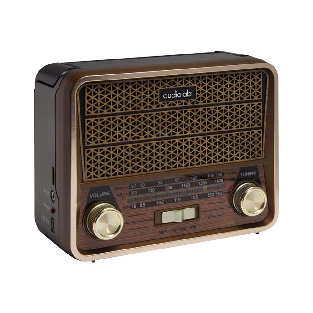 Radio Portatil Mini Retro 01c Audiolab Cafe