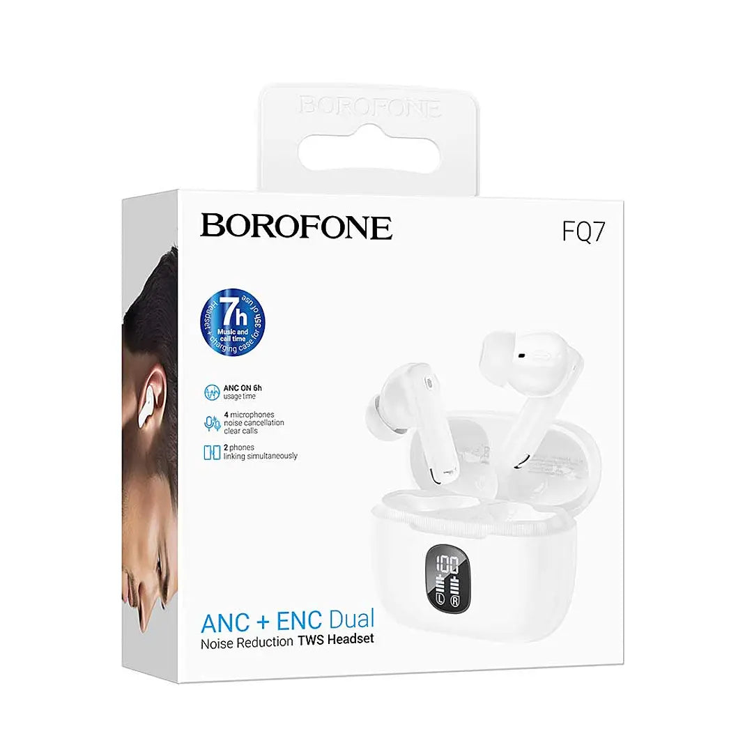 Audífonos In Ear Bluetooth Borofone Fq7 Blanco – imagen 3