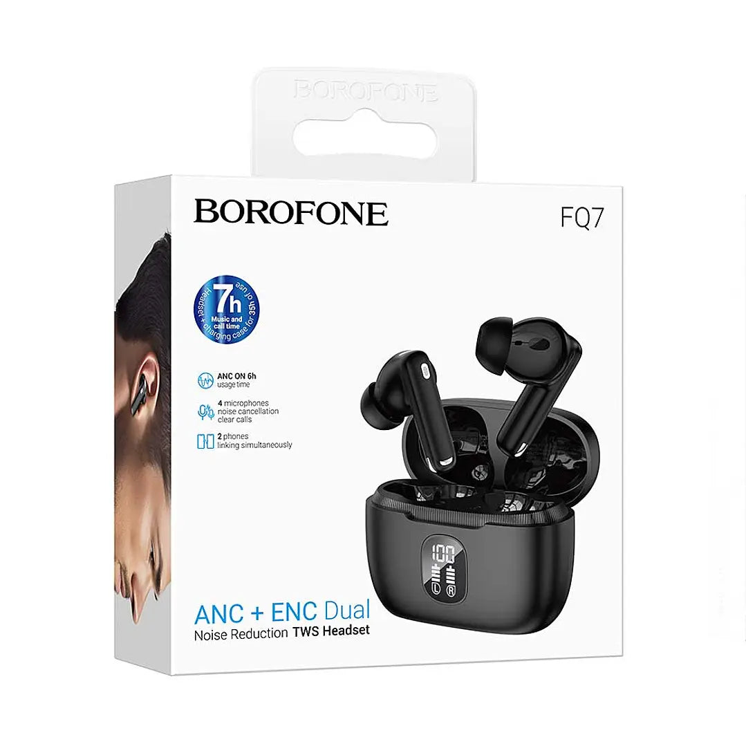 Audífonos In Ear Bluetooth Borofone Fq7 Negro – imagen 3