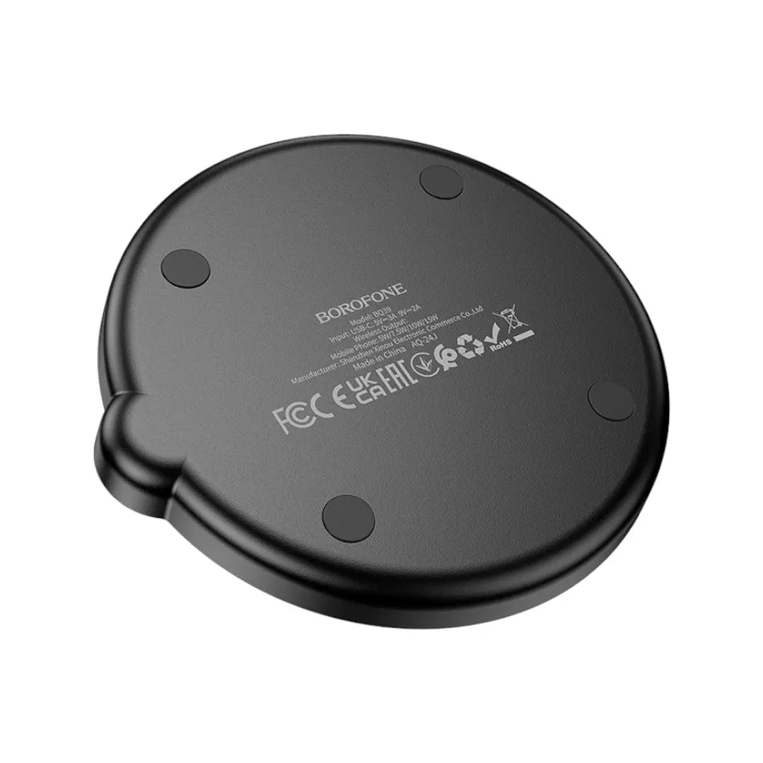 Cargador Inalámbrico Borofone Bq39 Ultra Slim 15w Negro – imagen 4