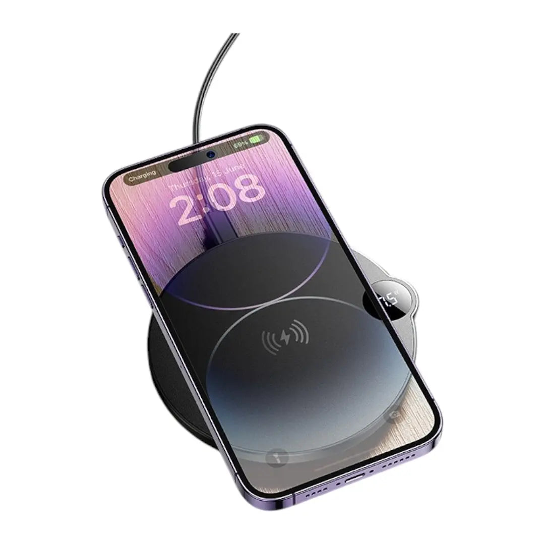 Cargador Inalámbrico Borofone Bq39 Ultra Slim 15w Negro – imagen 3