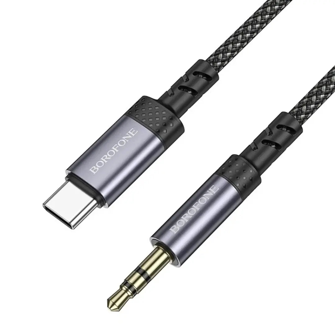 Cable Borofone Auxiliar 3.5mm Tipo C Bl24 Negro – imagen 2