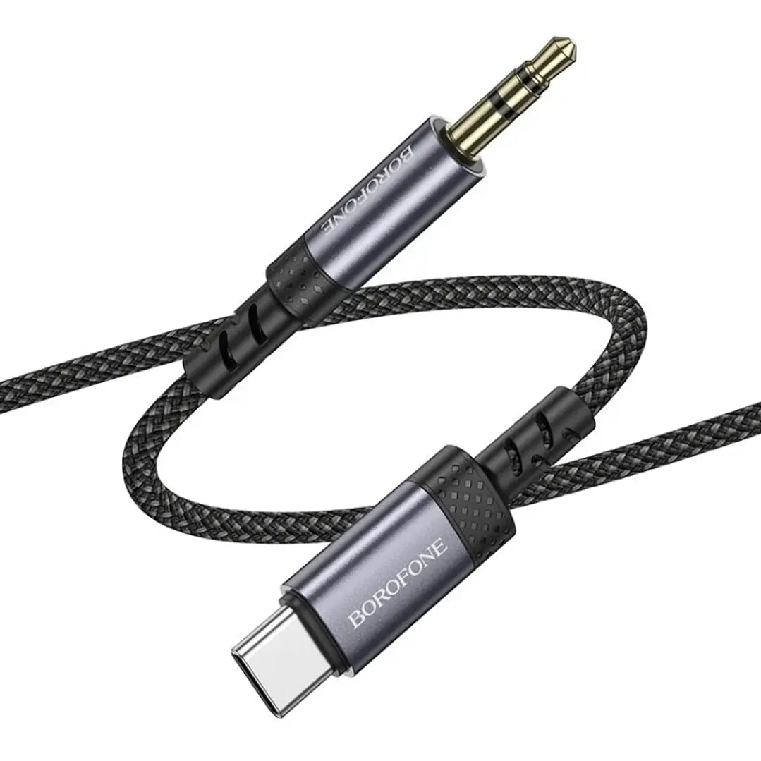 Cable Borofone Auxiliar 3.5mm Tipo C Bl24 Negro