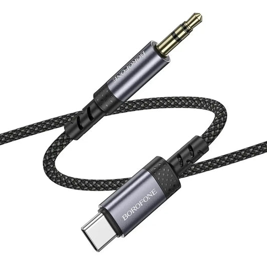 Cable Borofone Auxiliar 3.5mm Tipo C Bl24 Negro