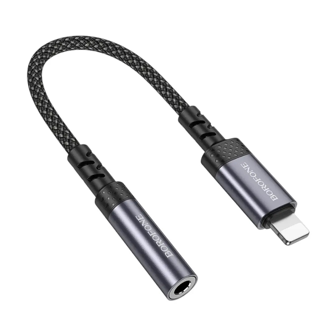 Cable Para Lightning a Jack 3.5mm Borofone Bv24 Negro